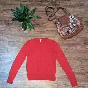 Red Gap Sweater Made with Lamb's Wool